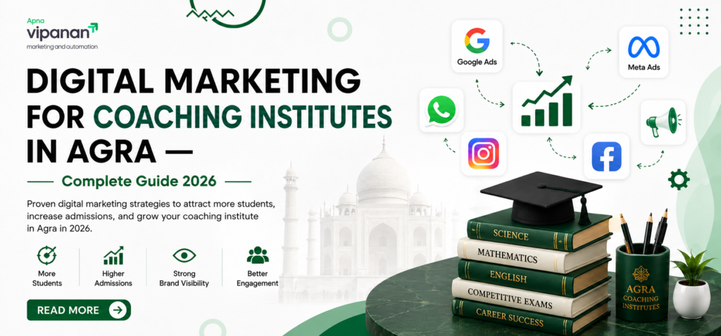 Digital Marketing for Coaching Institutes in Agra —
Complete Guide 2026