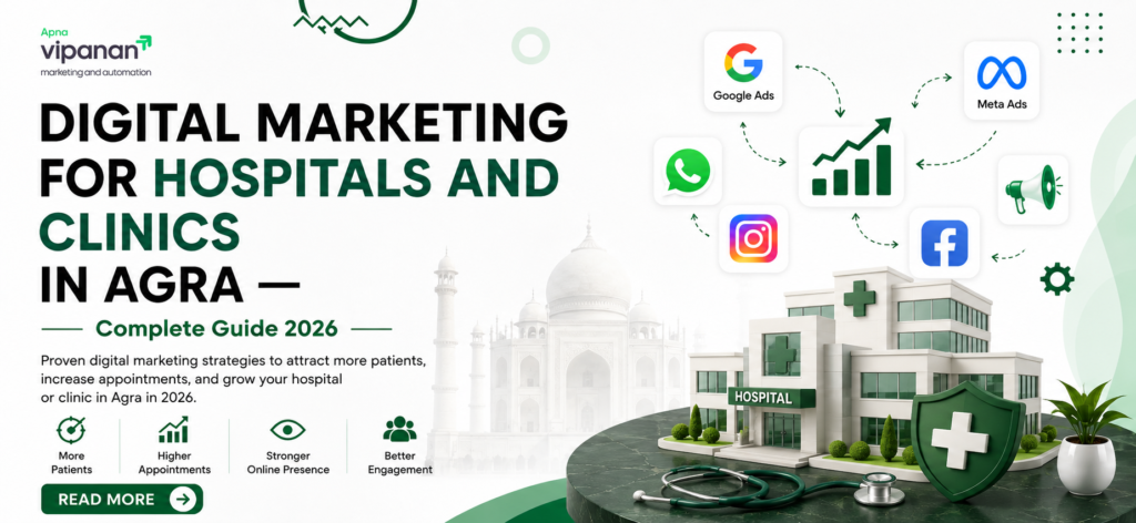 Digital Marketing for Hospitals and Clinics in Agra —
Complete Guide 2026