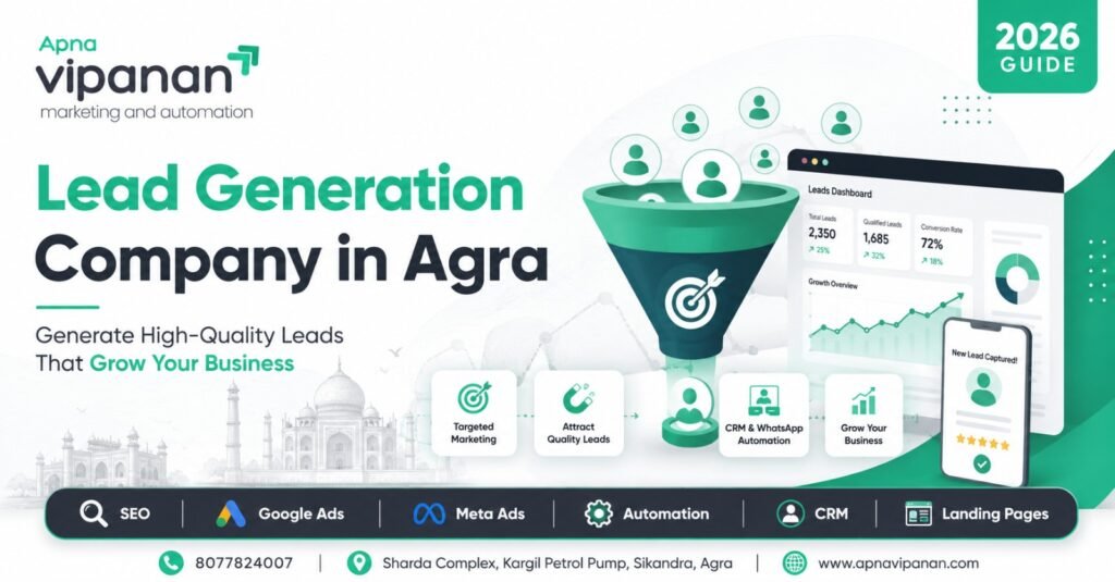 Lead Generation Company in Agra (2026 Guide) Generate High-Quality Leads That Grow Your Business